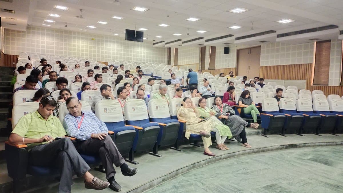 Audience at Dr. APJ Abdul Kalam Auditorium, Sharda University