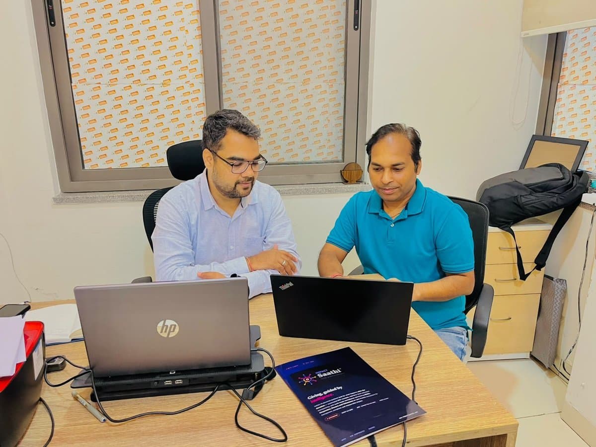 Impact Saathi team working on platform development