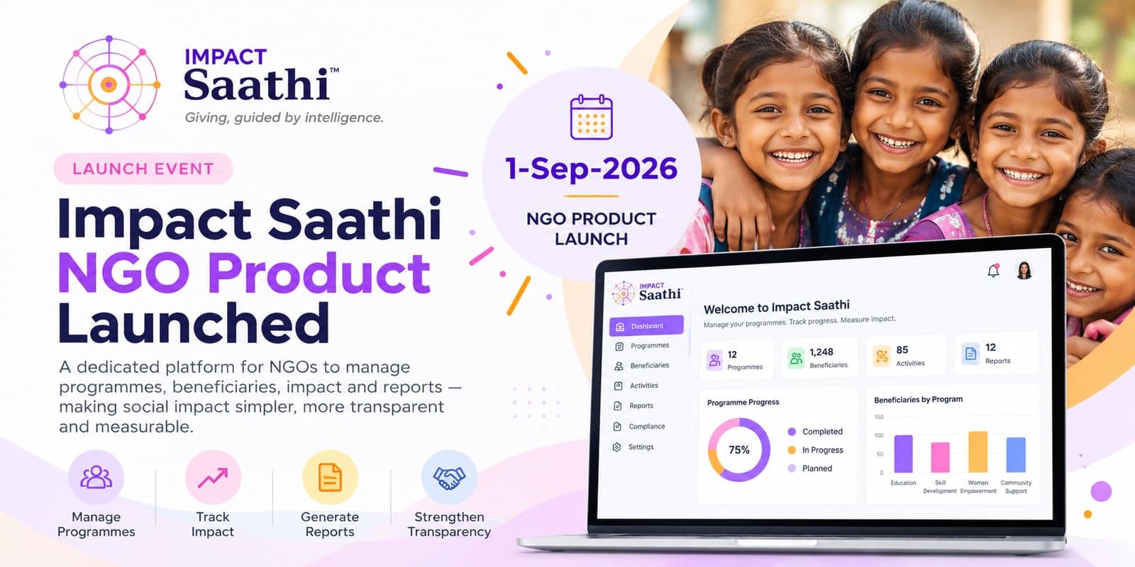 Impact Saathi NGO Product Launch — 1 September 2026