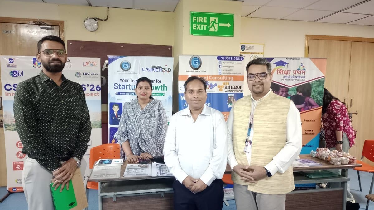 Impact Saathi team at the exhibition stall